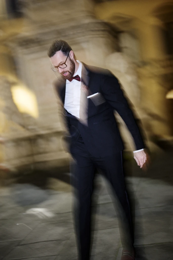 Hockerty winter lookbook shoot during Pitti Immagine Uomo 109, Florence (look 142)