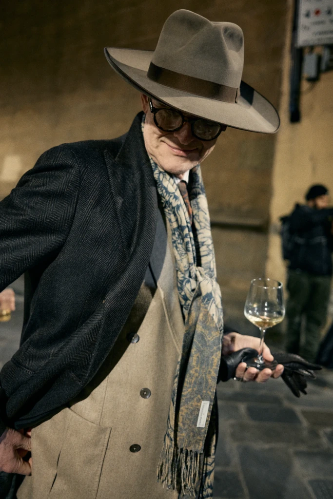 Street style during Pitti Immagine Uomo 107 — day and evening scenes from the streets of Florence photographed by Alessandro Michelazzi, image 147.