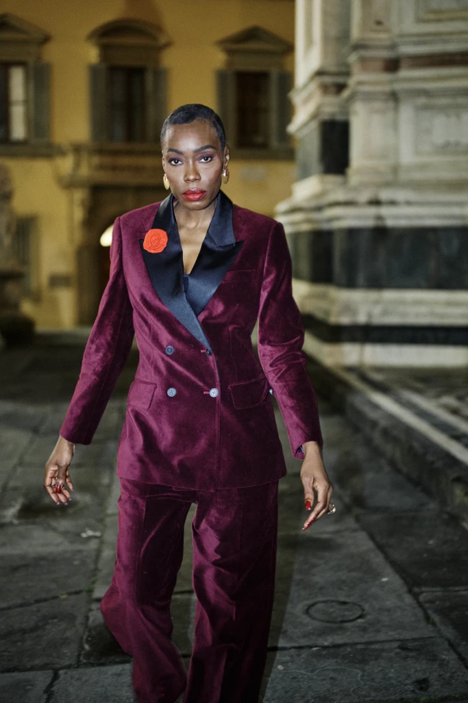 Hockerty winter lookbook shoot during Pitti Immagine Uomo 109, Florence (look 147)