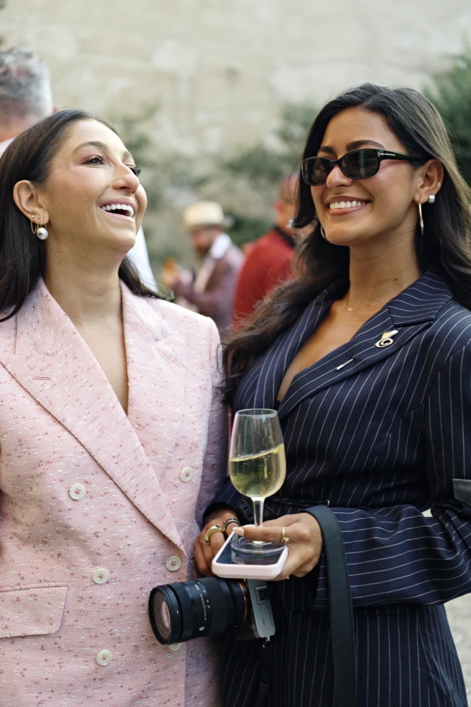 Guests at the Plaza Uomo evening party, Palazzo Budini Gattai, Florence