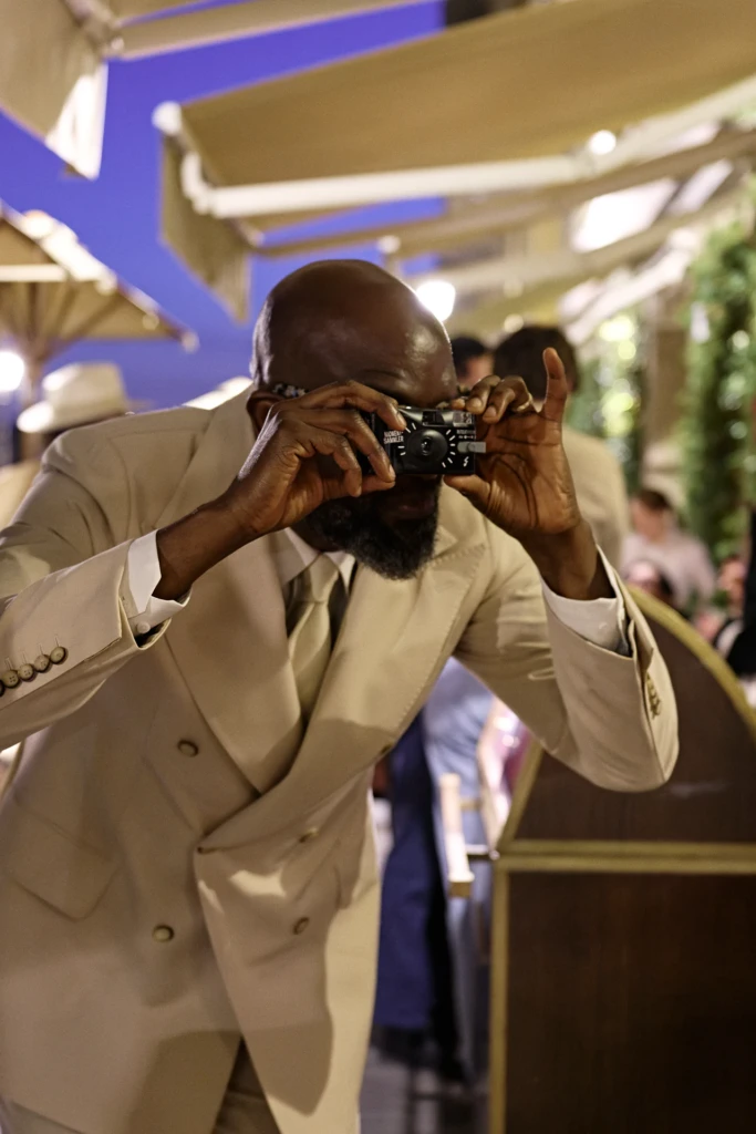 Menswear look at the Plaza Uomo Pitti Uomo party, Florence