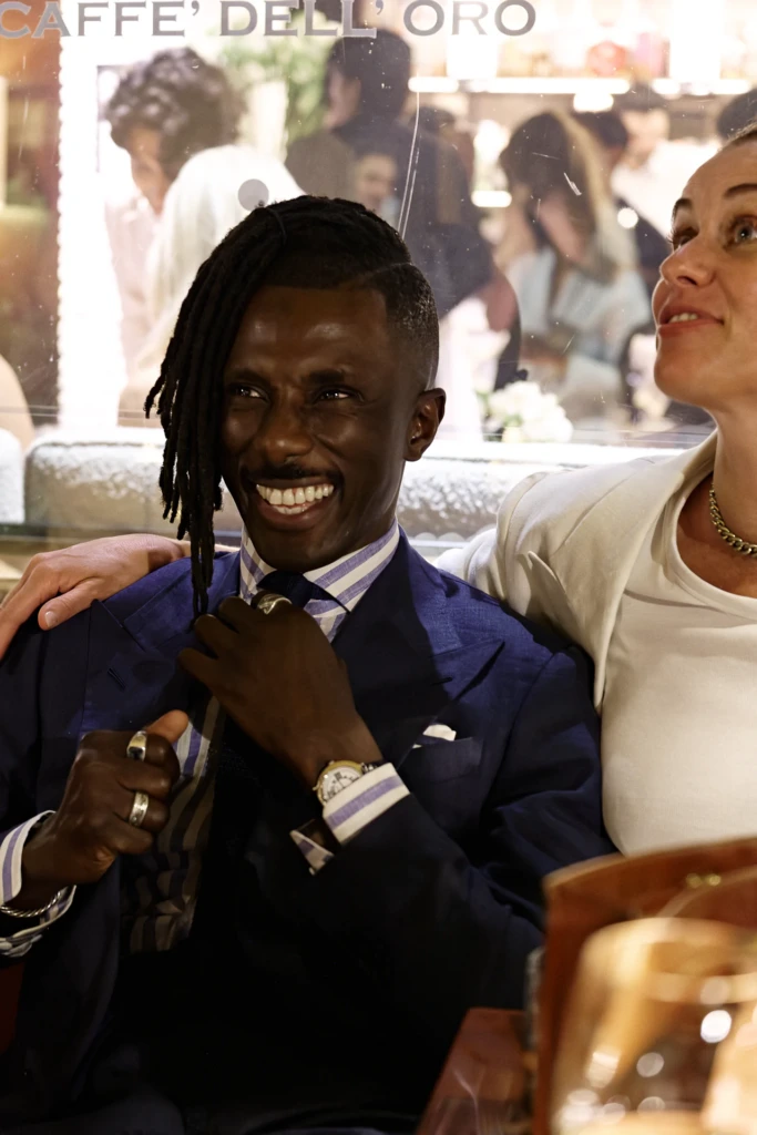 Guests at the Plaza Uomo evening party, Palazzo Budini Gattai, Florence