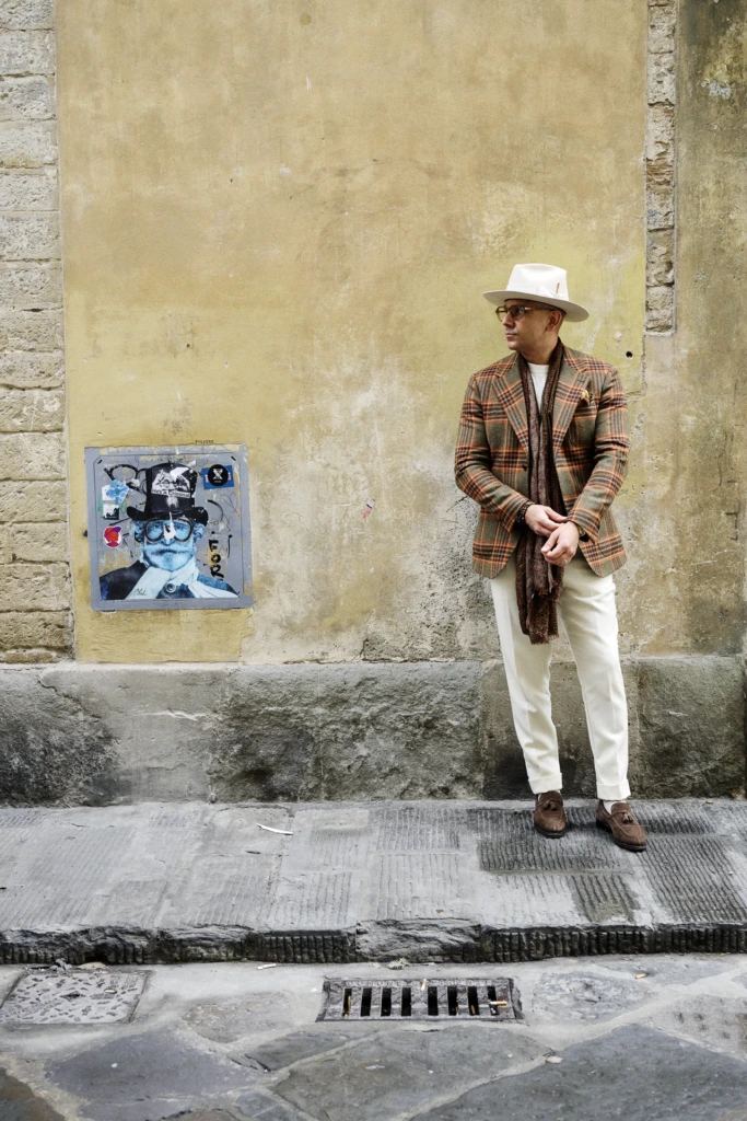 Style by Sarai shoot during Pitti Immagine Uomo 109, Florence (look 234)