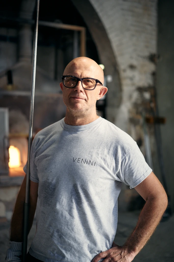 Venini artisan tools laid out in the Murano glass foundry