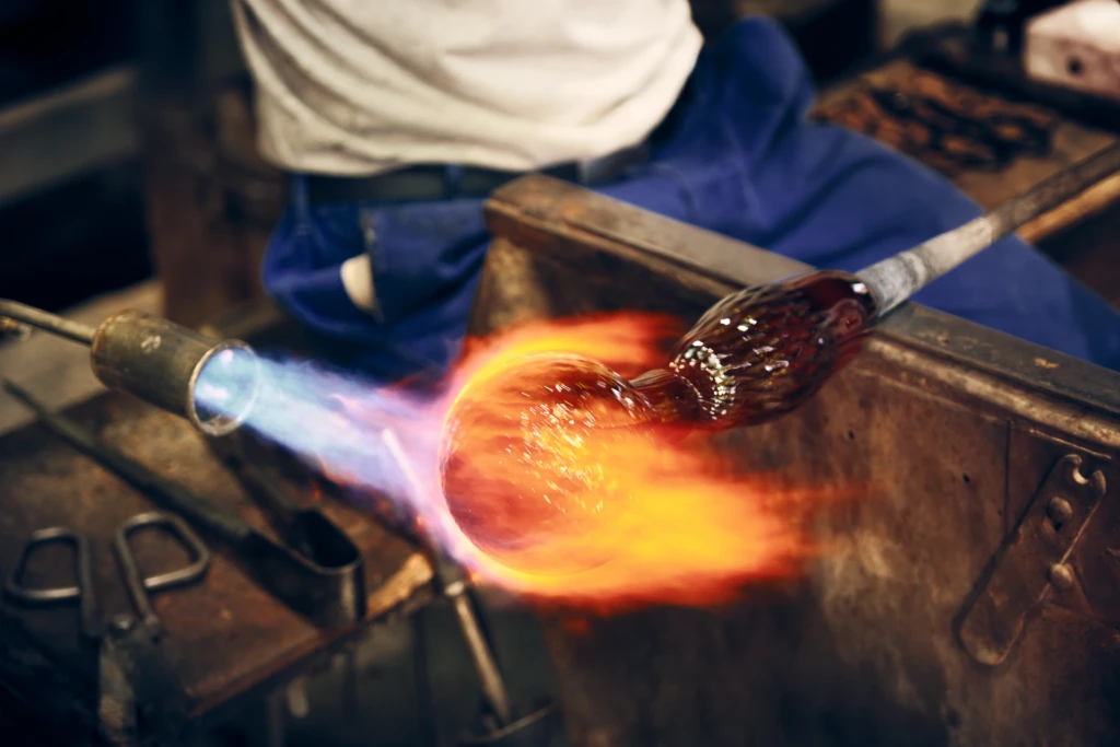 Editorial portrait of a Venini glassblower, Murano Venice