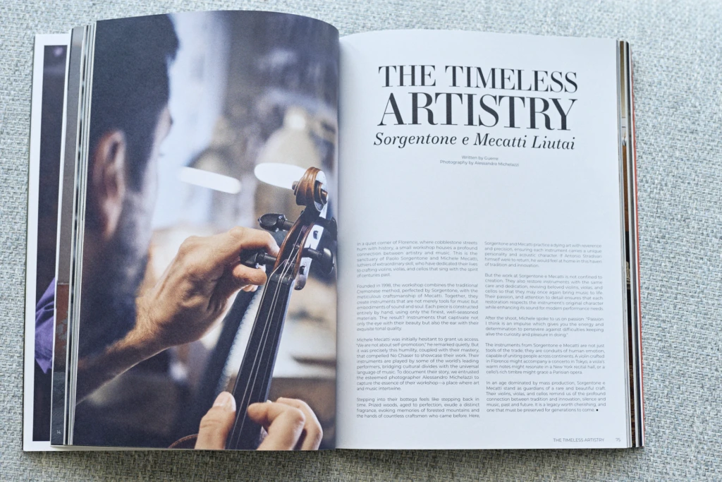 Luthier at work, editorial feature for NoChaser Magazine