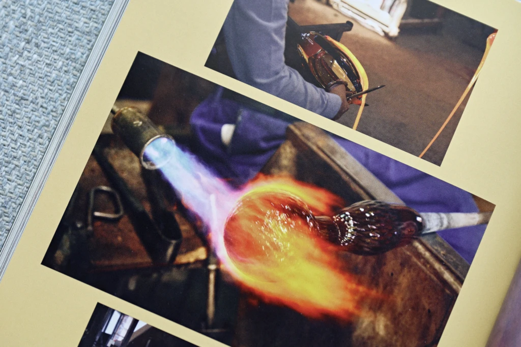 Close-up of glasswork detail, magazine editorial, Murano