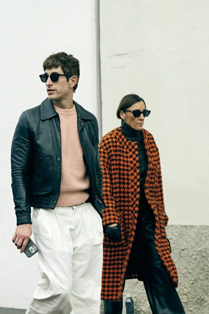 Milano Fashion Week January candid portrait — photography by Alessandro Michelazzi