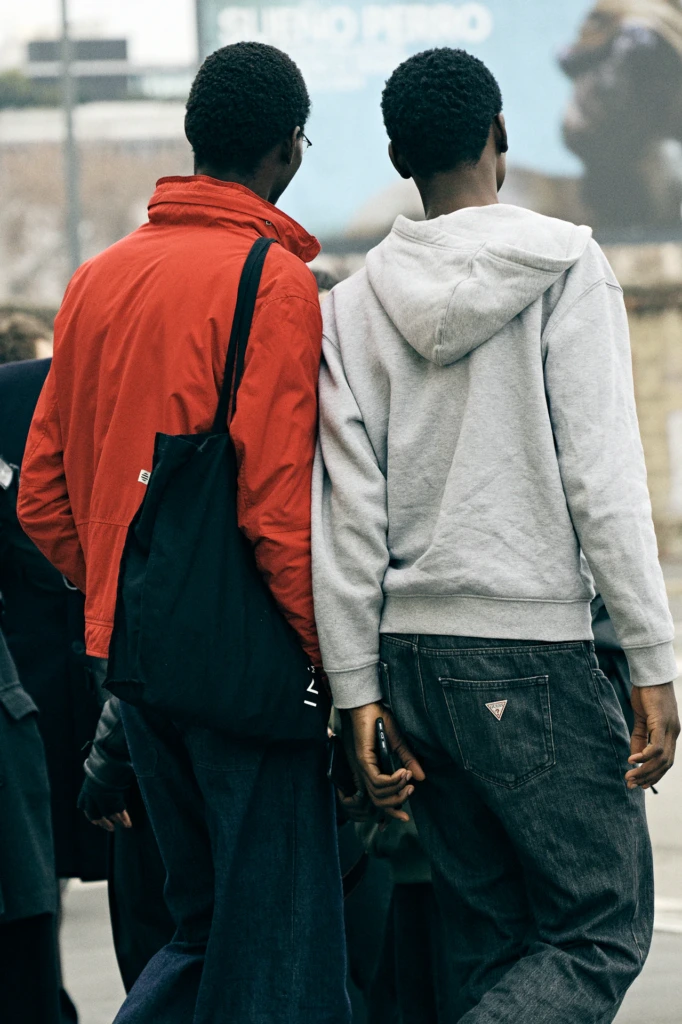 Milano Fashion Week January close-up styling detail — photography by Alessandro Michelazzi